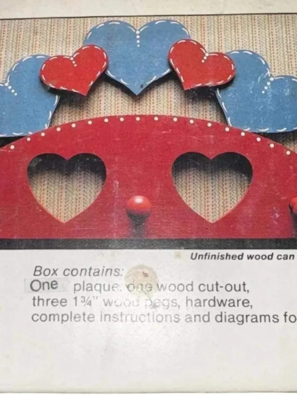 Heart Shelf Vintage Wood Kit, Unfinished Wood, Hardware Included